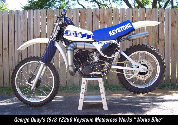 George Quay's 1978 YZ250 Keystone Motocross Works "Works Bike"